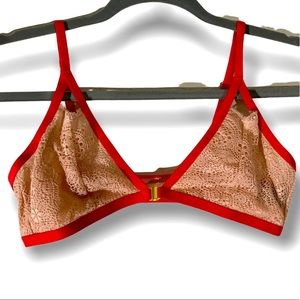 Free Press Bralettes Red Orange Size Small
